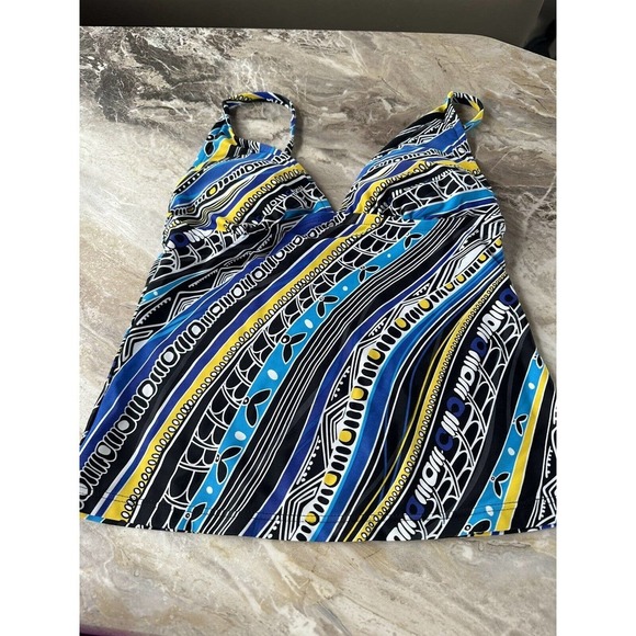 Sunsets Felicity multicolor Tankini Swimsuit Tops Size Small $86 - Picture 9 of 9
